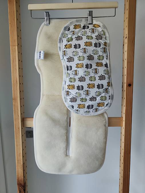 Detský textil - VLNIENKA Podložka do autosedačky Besafe Stretch 100% Merino  proti poteniu a prechladnutiu Mačičky/Kočičky - 17844671_