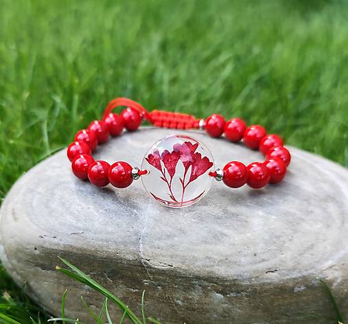 Náramky - Náramok Heuchera a Jadeit - voliteľné zapínanie - B0026 - 17845390_