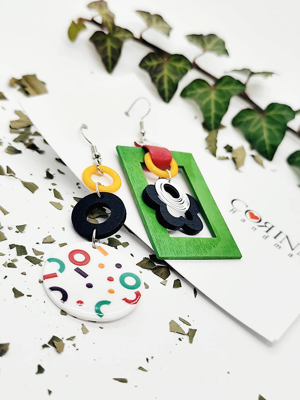 Asymetrické náušnice "Zina"