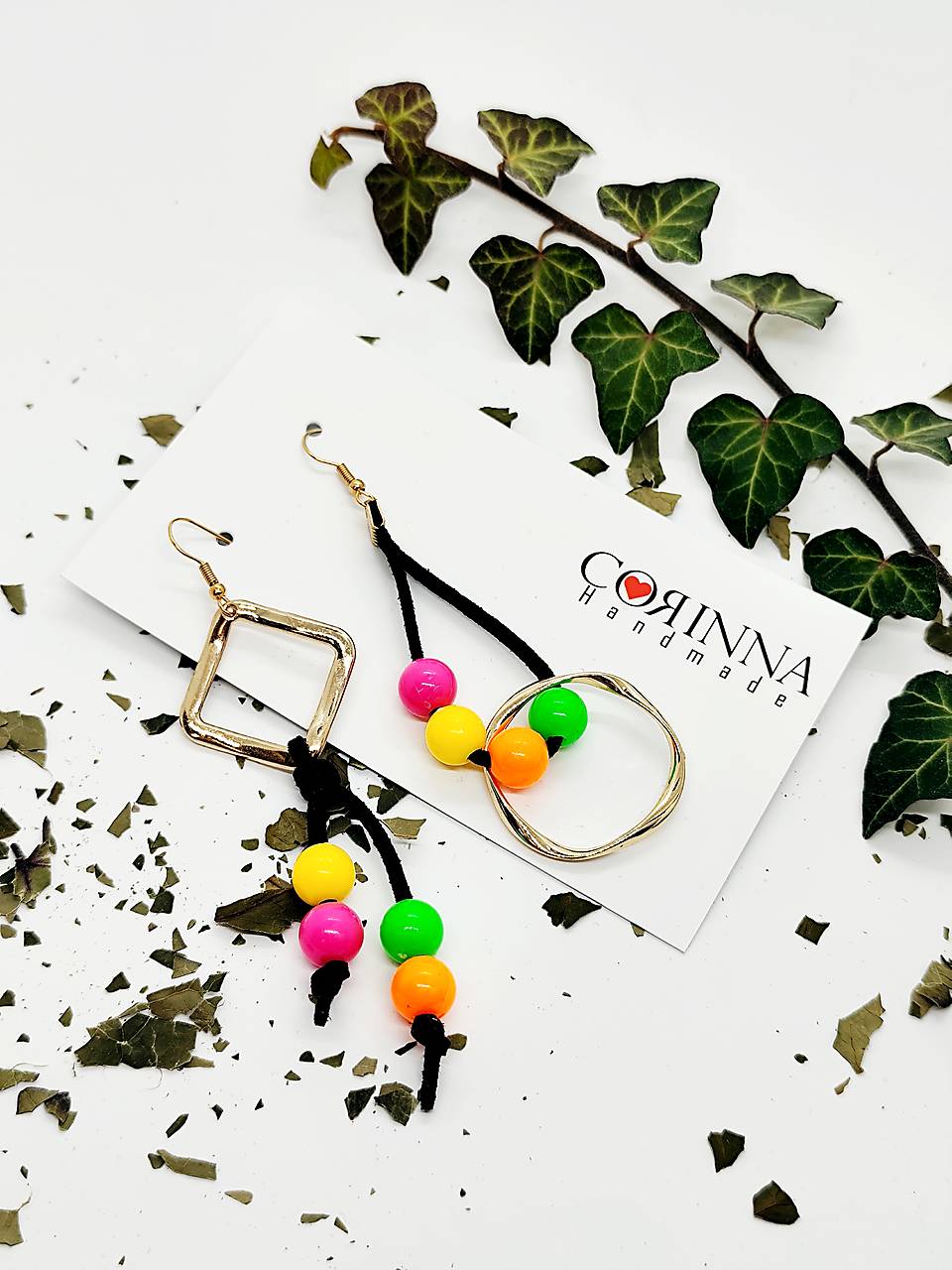 Asymetrické náušnice "Kanda"