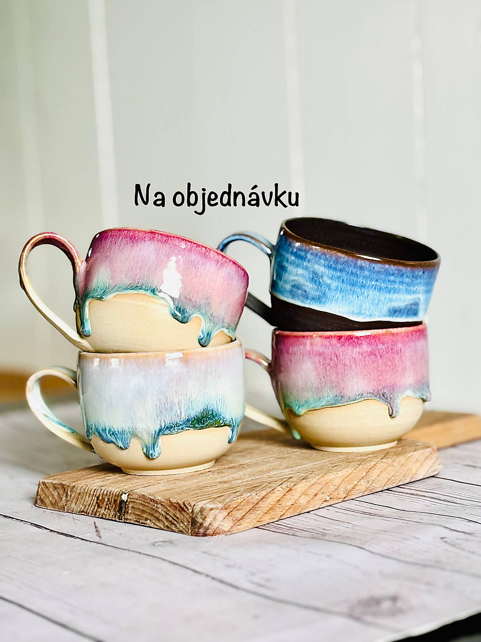 Latte šálka glazovaná NA OBJEDNÁVKU (280ml, su uškom)