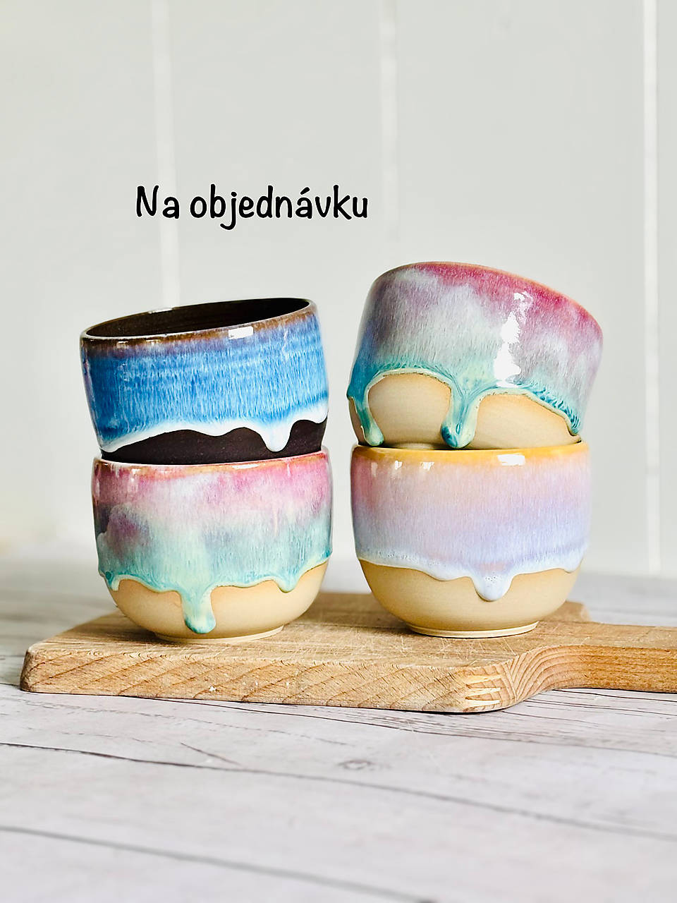 Latte pohárik glazovaný NA OBJEDNÁVKU (280ml, bez uška)