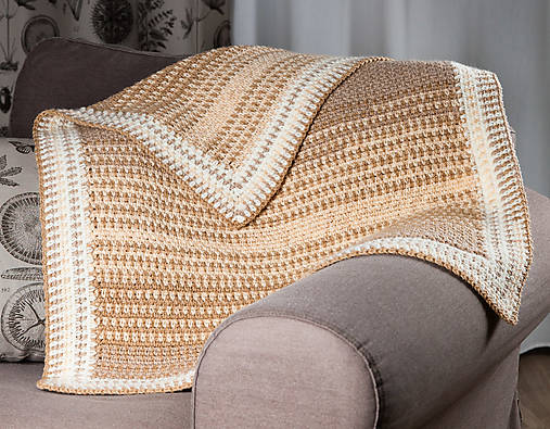 Úžitkový textil - Háčkovaná deka - 71 x 92 cm - 17844075_