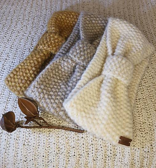 Čiapky, čelenky, klobúky - čelenka z alpaky II. - 17843365_