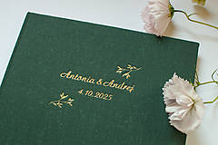 Papiernictvo - Svadobná kniha hostí Antonia & Andrej - 17844491_
