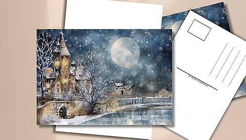 Papiernictvo - Pohľadnica "za splnu mostíkom" - 17844246_