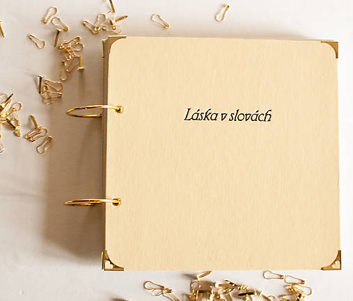 Papiernictvo - Láska v slovách - svadobná kniha hostí / fotoalbum - 17844741_