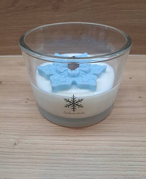 Sójová sviečka snehová vločka
