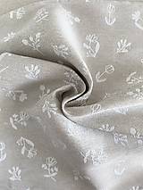 Úžitkový textil - Ľanová utierka v darčekovej krabičke (Kvietky (jemná fialová)) - 17845224_