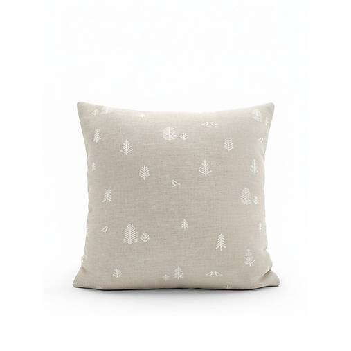 Úžitkový textil - Ľanová obliečka na vankúš Zimná krajina - 17844458_