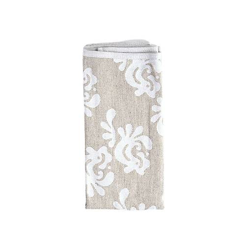 Úžitkový textil - Darčekový set - dubový lopár a ľanová utierka (Utierka Dotyky tradície) - 17845340_