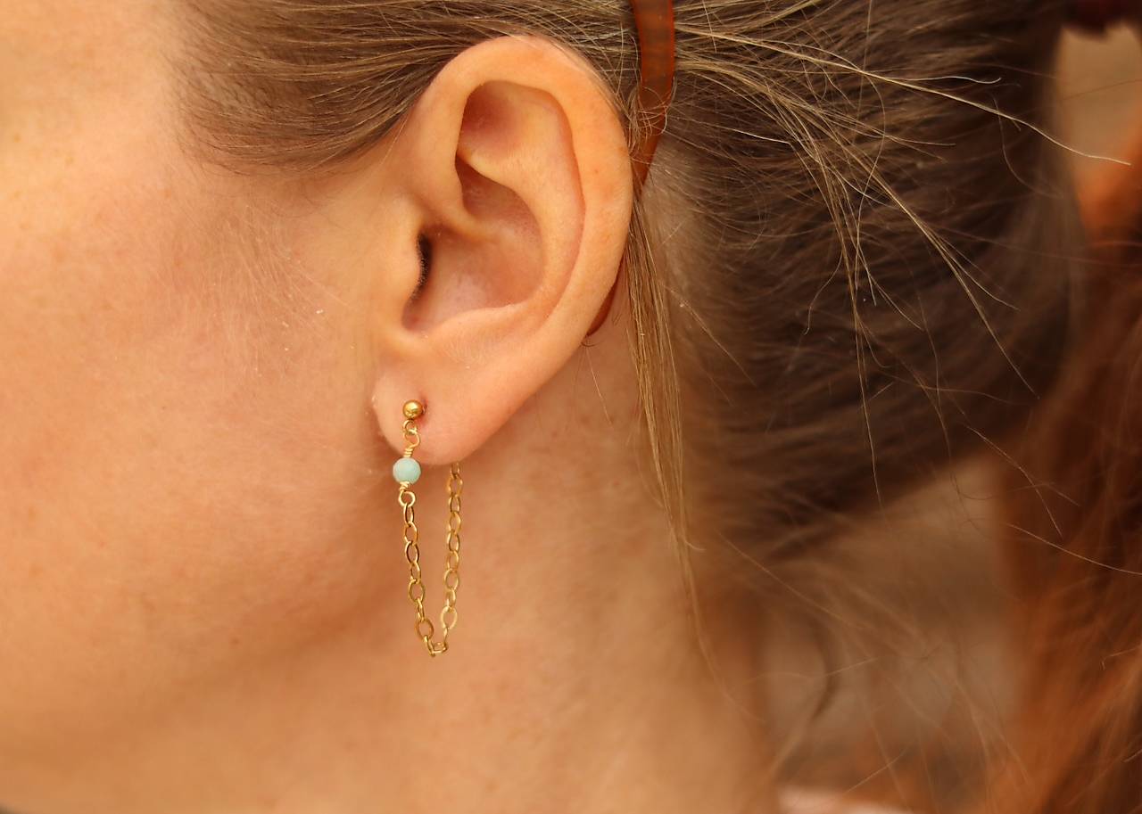 Visiace retiazkové náušnice