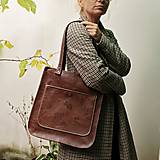 Kabelky - Kabelka WALKING bag graving BROWN - 17845325_