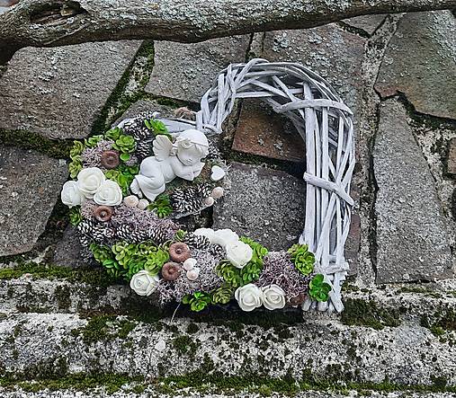 Dekorácie - Malé spomienkové srdiečko - 17848017_