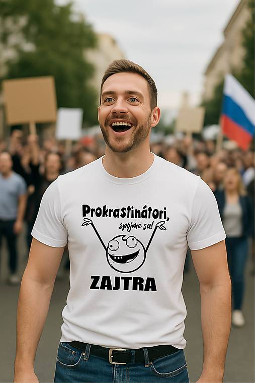 Pánske oblečenie - Prokrastinátor - pánske - 17846349_