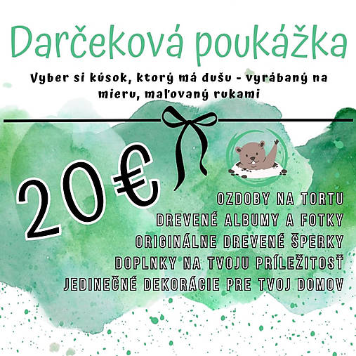 Darčekové poukážky - Darčeková poukážka - 17848493_