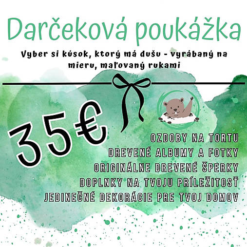 Darčekové poukážky - Darčeková poukážka - 17848510_