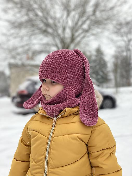 Detské čiapky - Kukla zajko - 17848925_