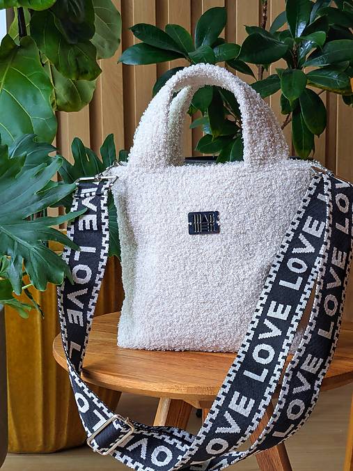 Kabelka  L I N A - teddy béžová