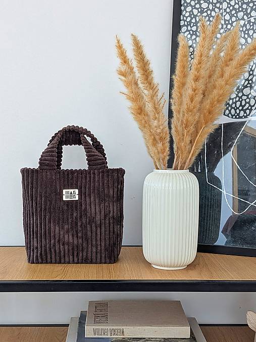 Menčestrová kabelka  L I N A - hnedá