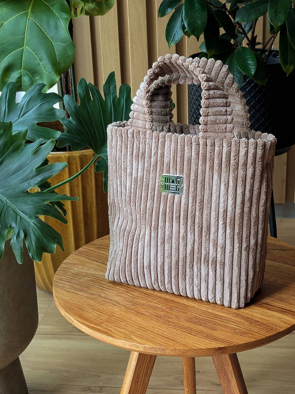 Menčestrová kabelka  L I N A - hnedá