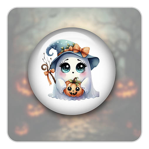 Brošne - Odznak - Duch Halloween 10 - 17847432_