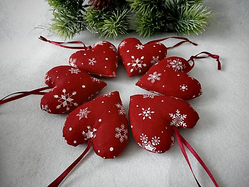 Dekorácie - Ozdoby na stromček-Srdiečko - 17851429_