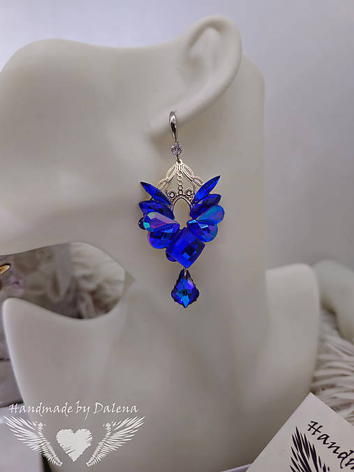Náušnice - Náušnice Blue Phoenix - 17853294_