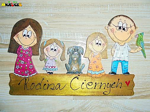 Tabuľky - Menovka - rodinka - 17854857_