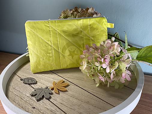 Peňaženky - Brocat Luxe Mini Wallet  II — malá peňaženka z brokátu (Pollen Punch) - 17855399_