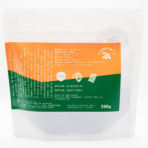 Káva 2A roastery Brazil - Sul de Minas (200 g)