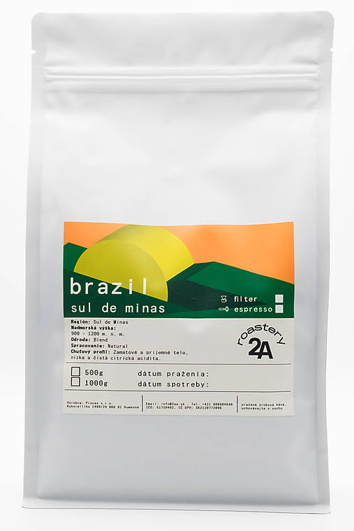 Káva 2A roastery Brazil - Sul de Minas (200 g)