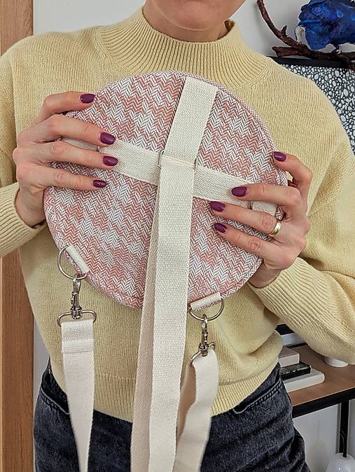 Kabelka  M U L T I  - bledoružová