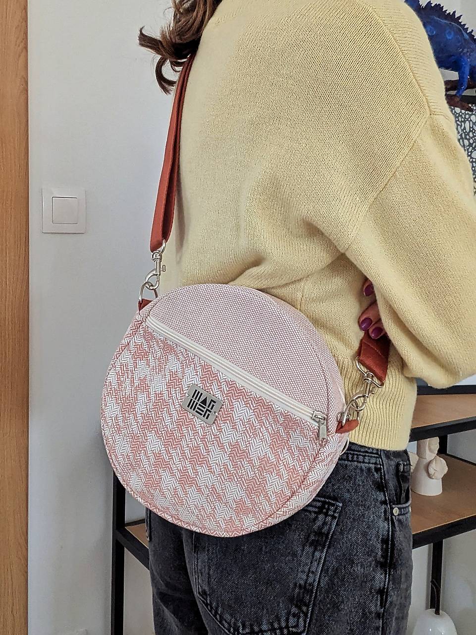 Kabelka  M U L T I  - bledoružová