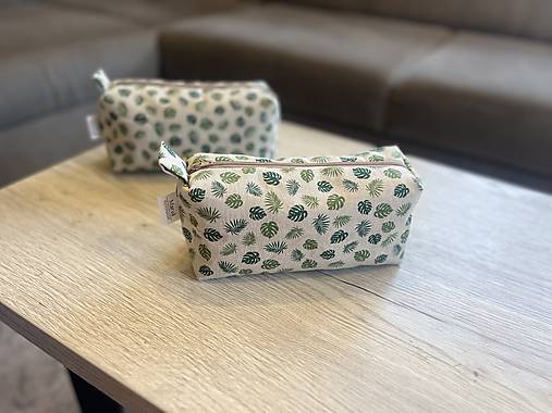 Kozmetická taštička - monstera