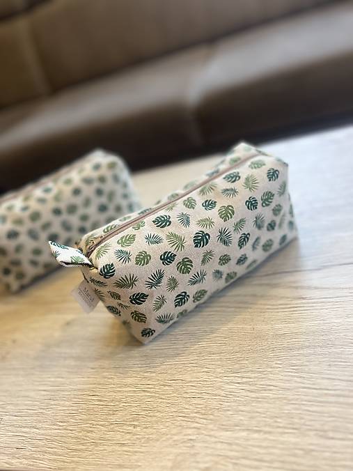 Kozmetická taštička - monstera