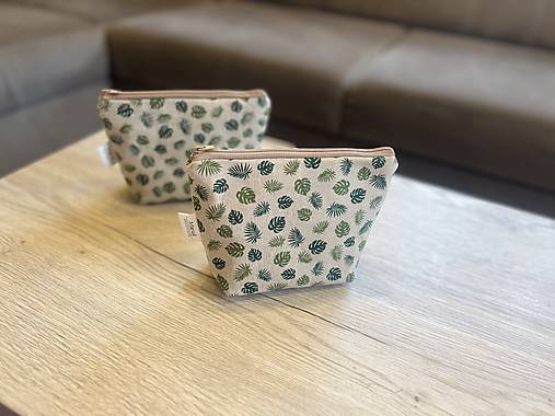 Kozmetická taštička - monstera