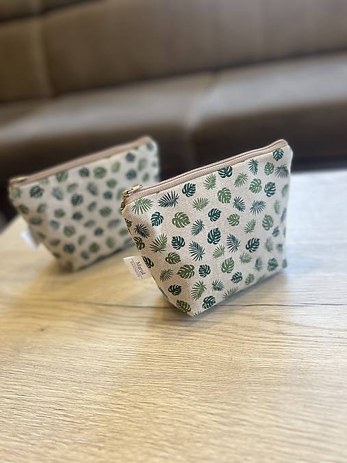 Kozmetická taštička - monstera