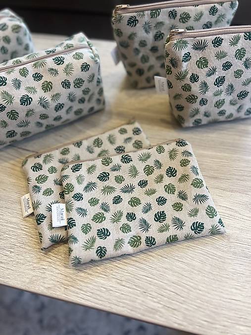 Kozmetická taštička - monstera