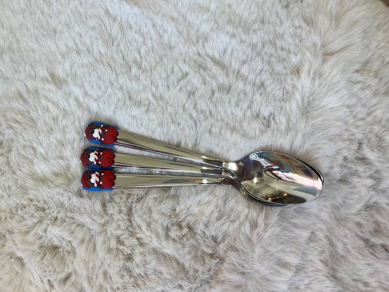 Lyžička  (Medvedík na modrom)