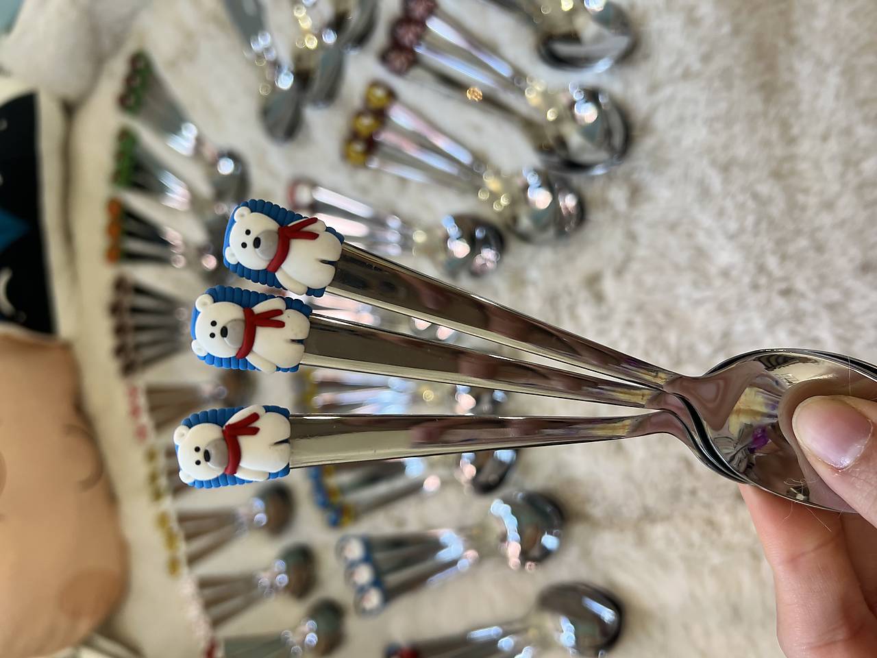 Lyžička  (Biely medvedík)