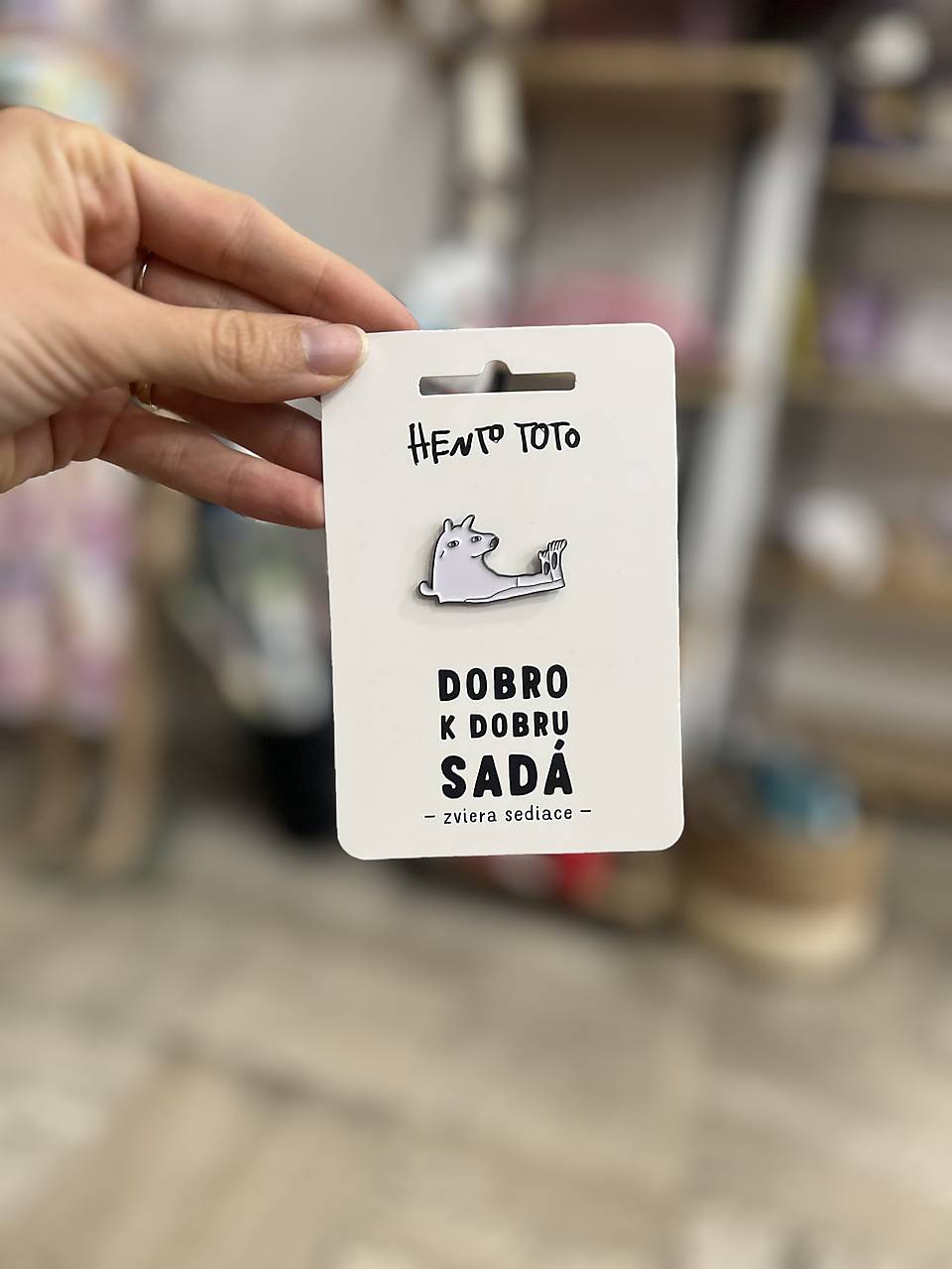 Brošne od HentoToto (Zviera sediace)