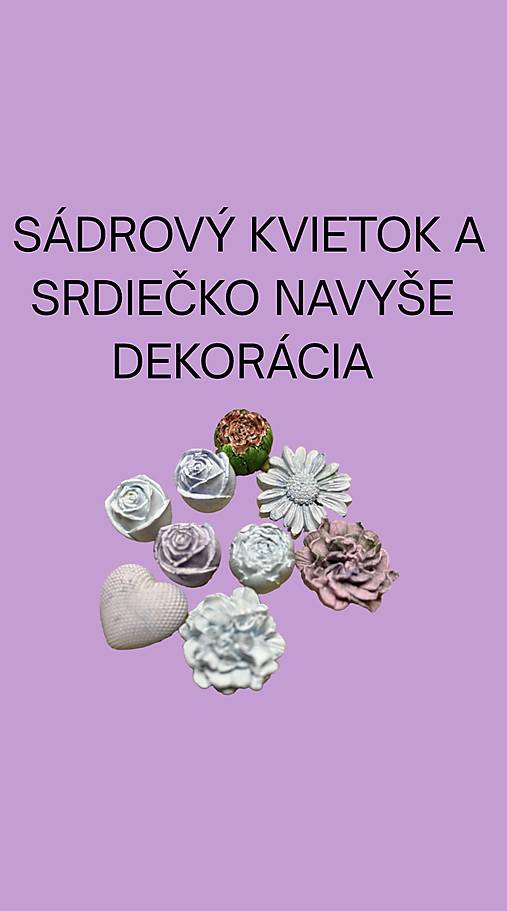 Ručne odliaty sadrový set pre všetkých, ktorí hľadajú pokoj v detailoch
