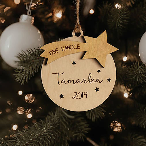 Dekorácie - Vianočná ozdoba Prvé Vianoce - Kométa - 17857461_