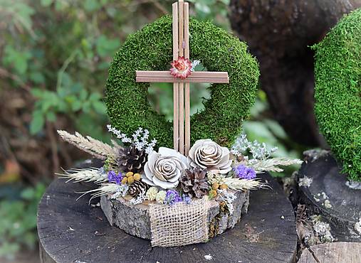Dekorácie - Aranžmán na hrob - 17857231_