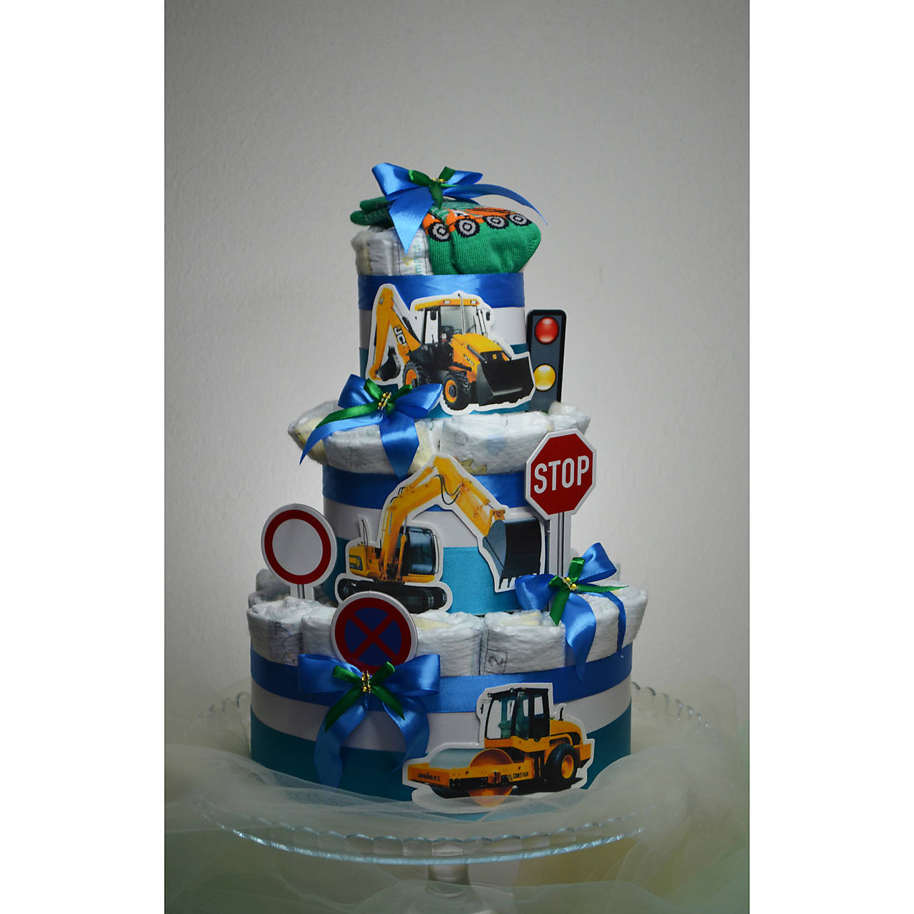 Plienková torta pre chlapca