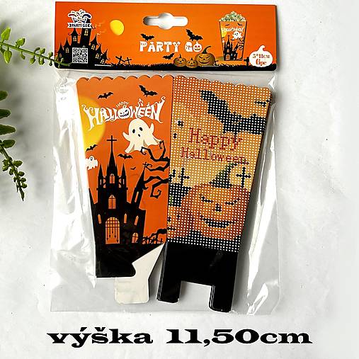 Papier - Halloween stolovanie - výška 11,5cm - 1 bal. - 17858583_