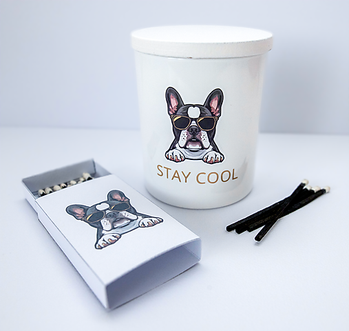 Štýlová sójová sviečka – Premium Set Stay Cool Mops