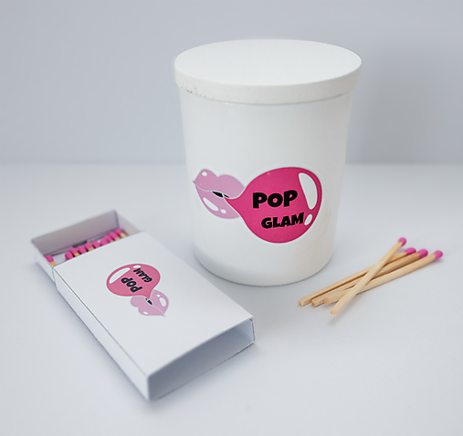 Štýlová sójová sviečka – Premium Pop Glam