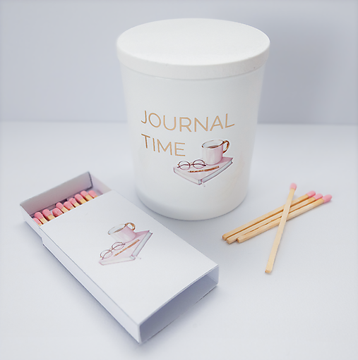 Štýlová sójová sviečka – Premium Set Journal Time